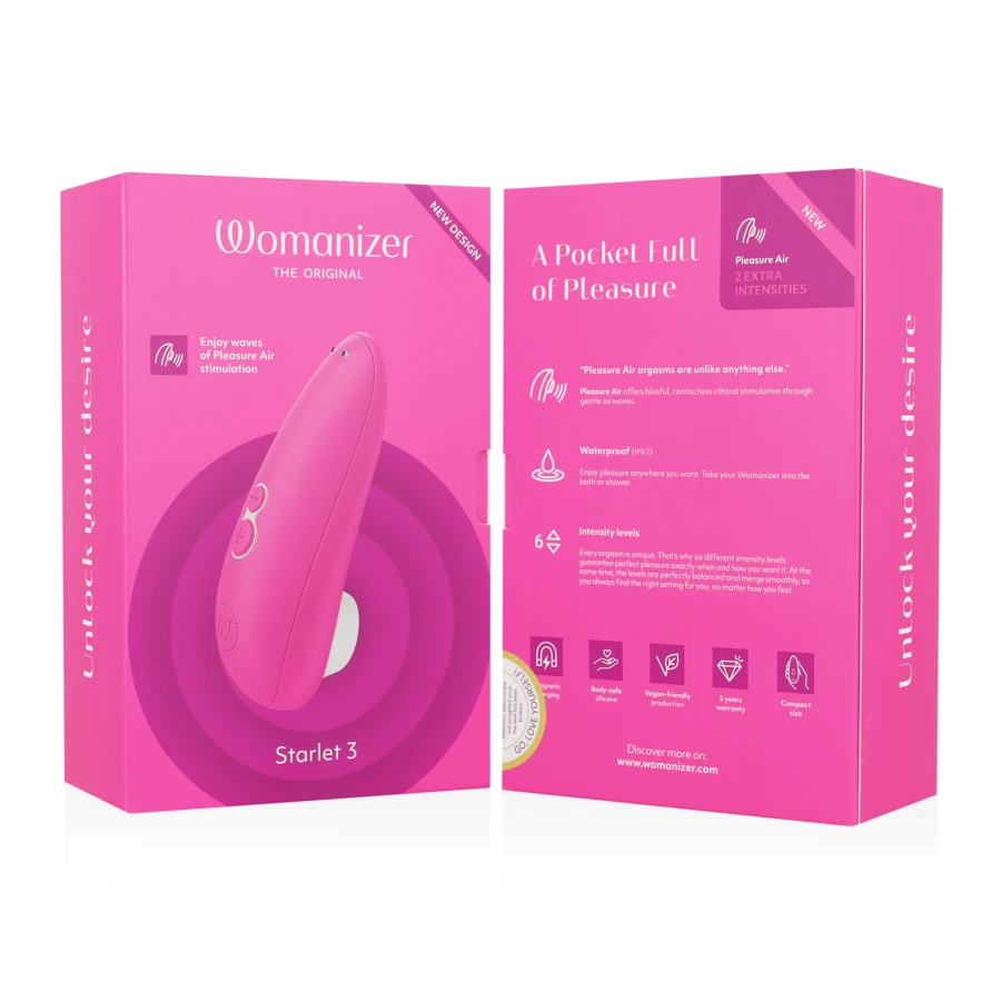 WOMANIZER - STARLET 3 CLITORAL STIMULATOR ROOSA